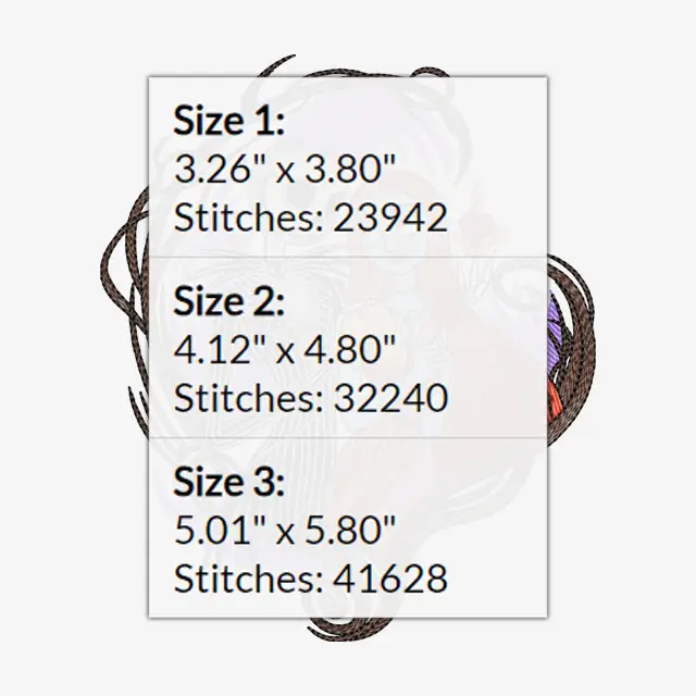 Jack and Sally Couple Love Embroidery Design