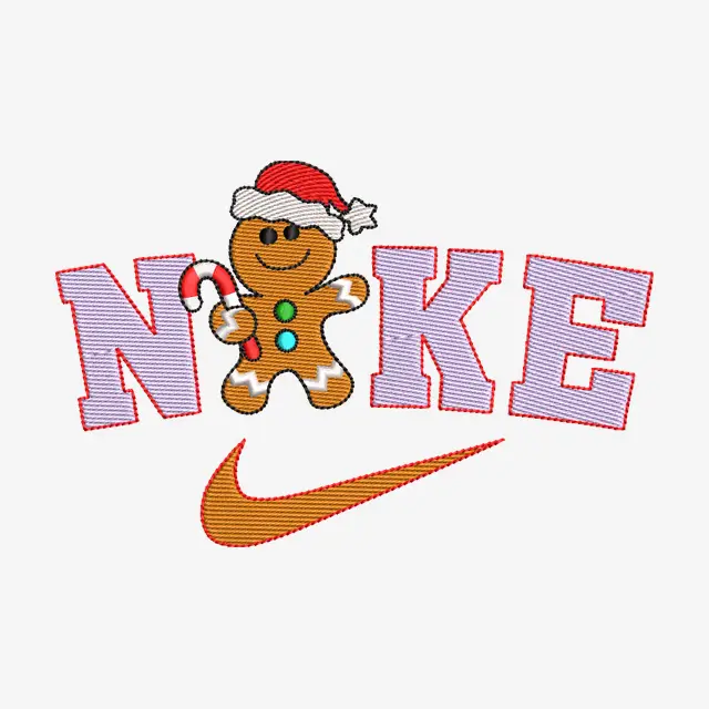 Nike Gingerbread Embroidery Designs