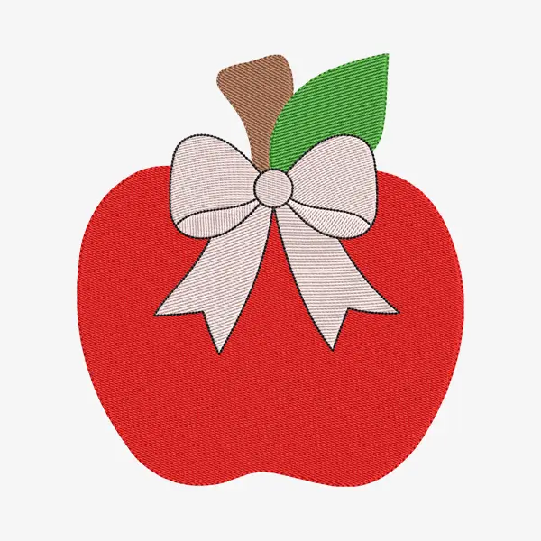 Bow Embroidery Design