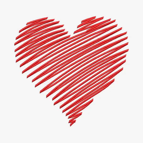 Embroidery Heart Design