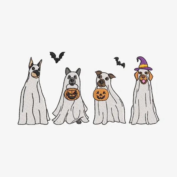 Halloween Dog Embroidery Designs