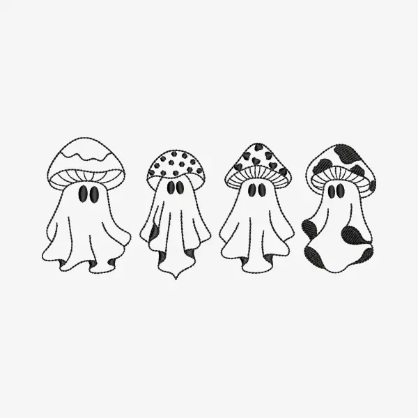 Halloween Ghosts Embroidery Designs