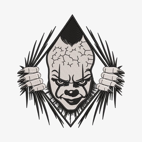 Halloween Horror Face Embroidery Designs