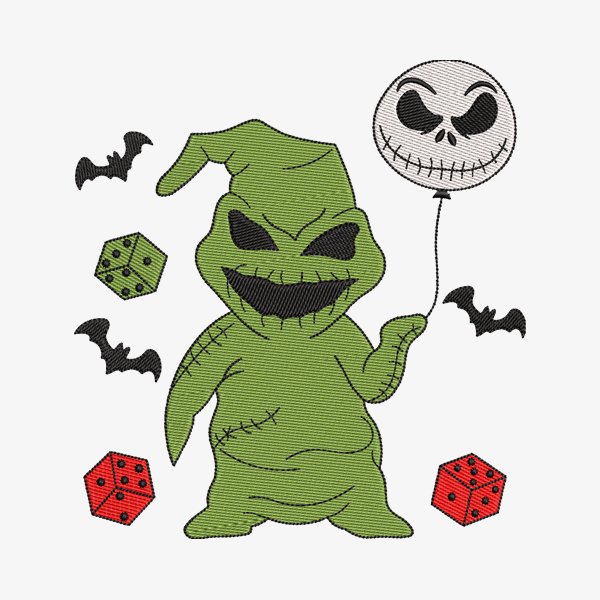 Halloween Spooky Villain Embroidery Design