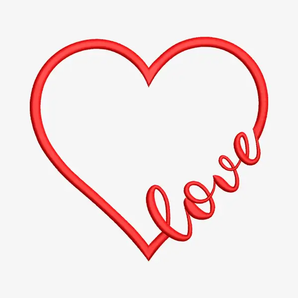 Heart Embroidery Design