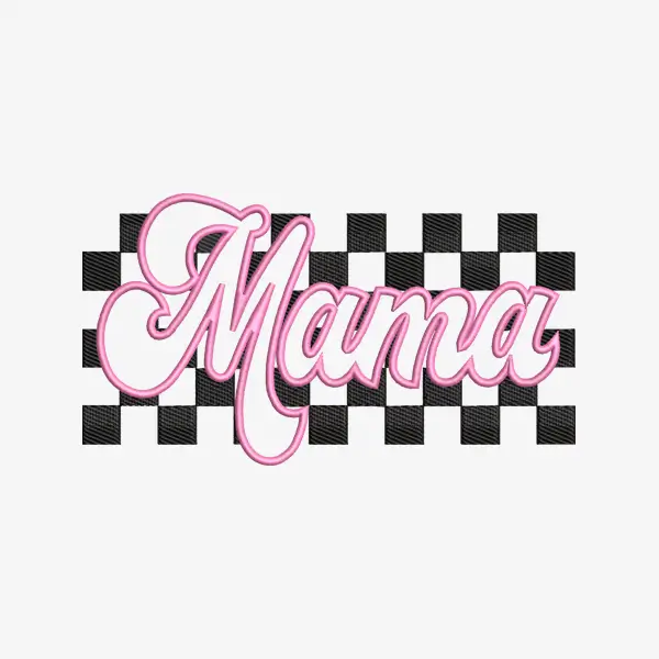 Mama Applique Embroidery Design