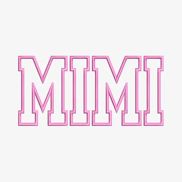 Mimi Applique Embroidery Design