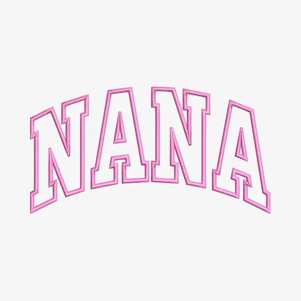 Nana Applique Embroidery Design
