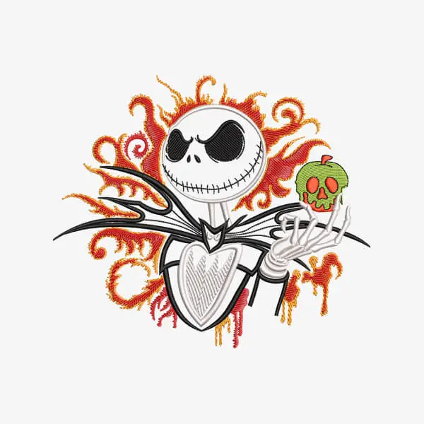 Pumpkin King of Halloween Embroidery Design