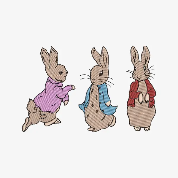 Rabbit Embroidery Design