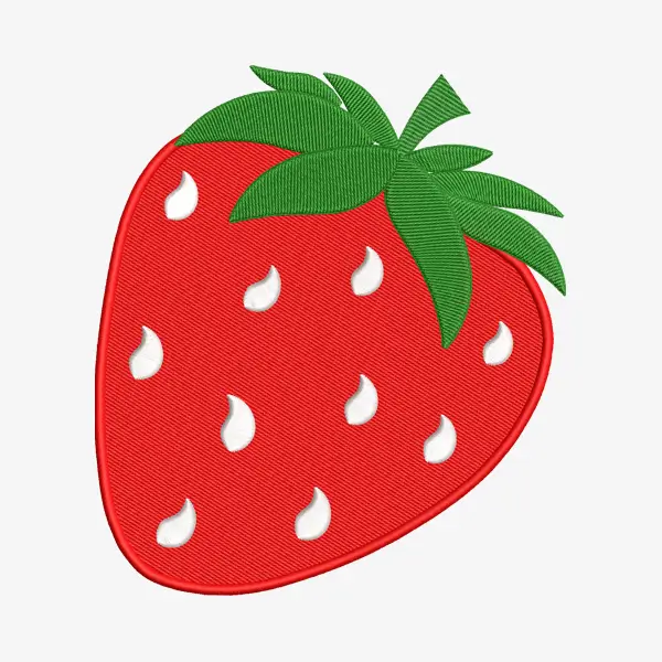 Strawberry Embroidery Design