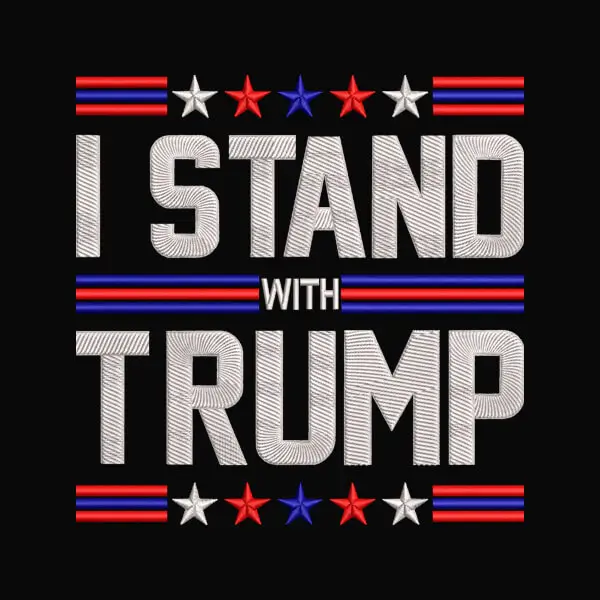 Trump Embroidery Design