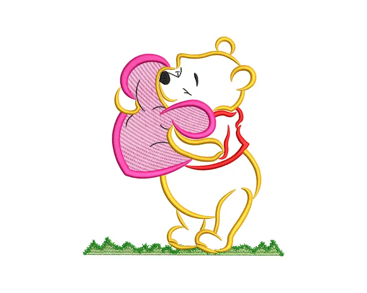 Bear Embroidery Design