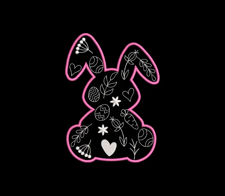 Bunny Embroidery Design