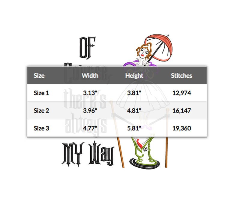 Halloween Embroidery Design, Lady On Tightrope, Of Course There’s Always My Way, Happy Haunts Mortals Digital Embroidery Files - 6 Sizes