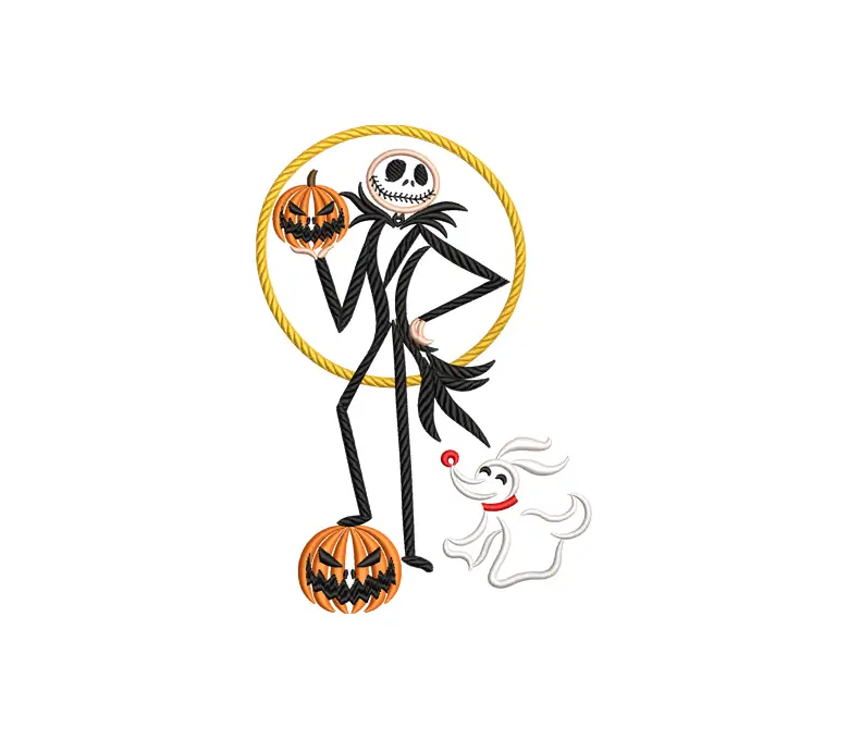 Halloween Jack Embroidery Design
