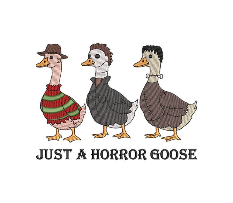 Just a Spooky Goose Embroidery Design