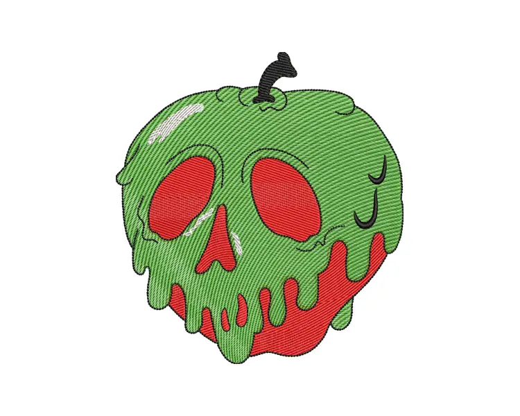 Poison Apple Embroidery Design