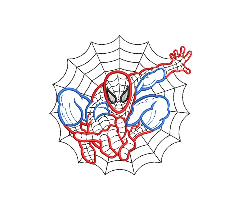 Superhero Applique Embroidery Design