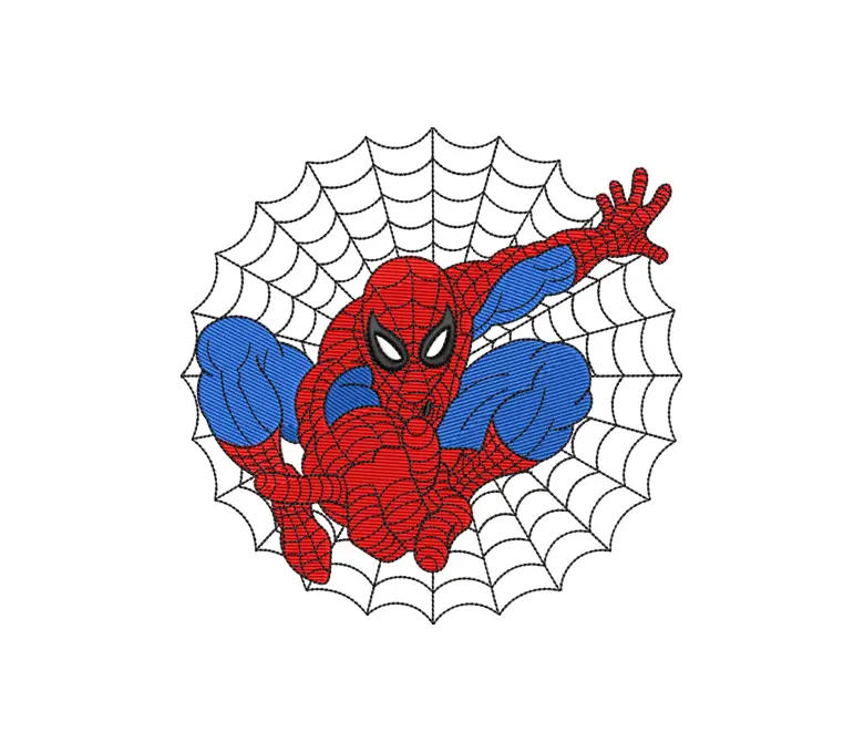Superhero Embroidery Design