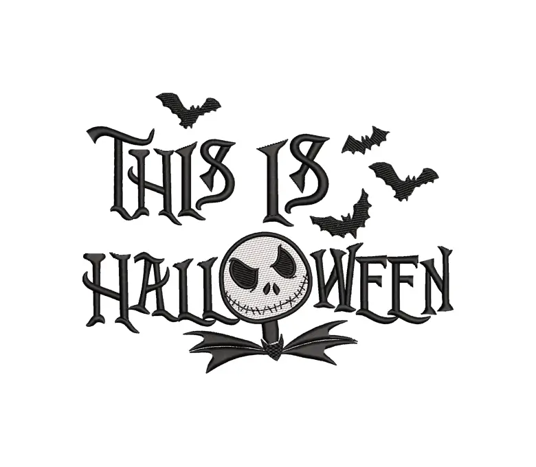 This is Halloween Embroidery Design