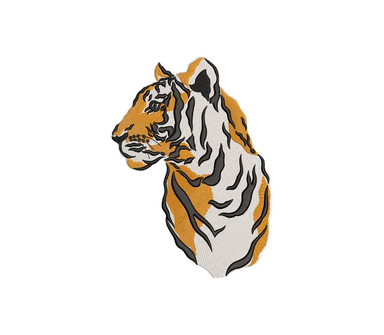 Tiger Embroidery Design